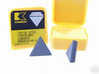 New 30 kennametal tpgf 432 diamond carbide inserts G076