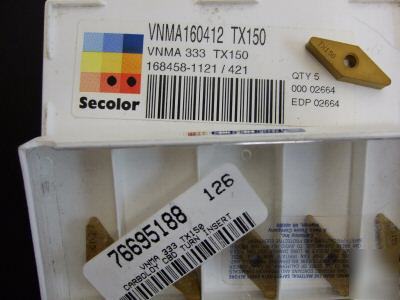 Secco indexable insertscarboloy cbd turn insert/ qty. 5