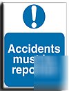 Accidents reported sign-a.vinyl-300X400MM(ma-056-am)