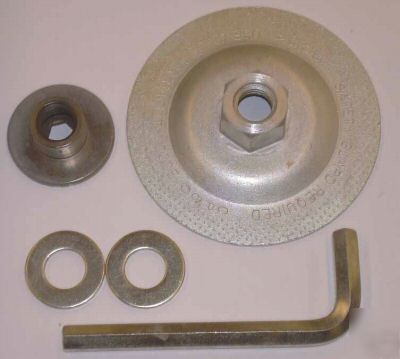 New 5/8-11 permanent arbor hub for angle grinder wheels 
