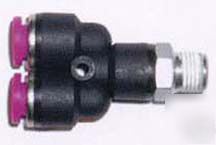 Pneumatic y connector 1/2