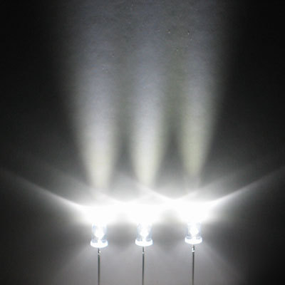 Pure white led set of 5000 super bright 5MM 27000MCD f/