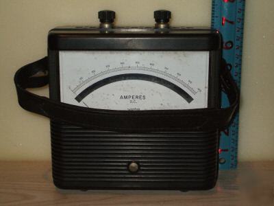 Vintage weston 1965 amperes d. c. meter (still in box)