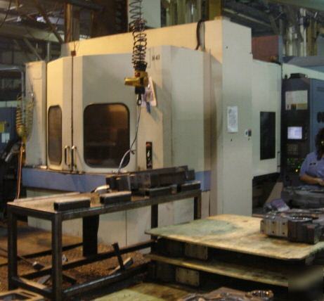 Okk hm-80-s used cnc horizontal machining center 1999