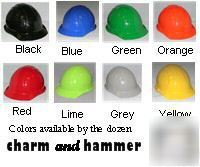 48 hard hats white w/ your custom logo case lot safety