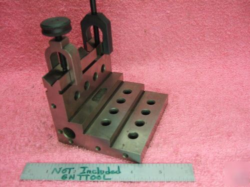 Angle plate toolmaker machinist hardened vee clamps 2 