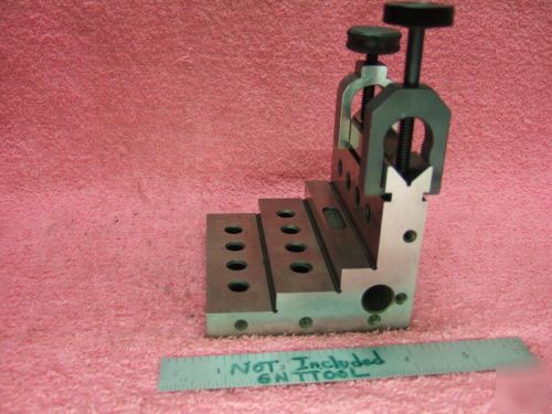 Angle plate toolmaker machinist hardened vee clamps 2 