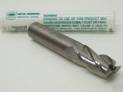 Carbide end mill 1/4 x 1/4 x Â¾ 4FL metal removal M33901