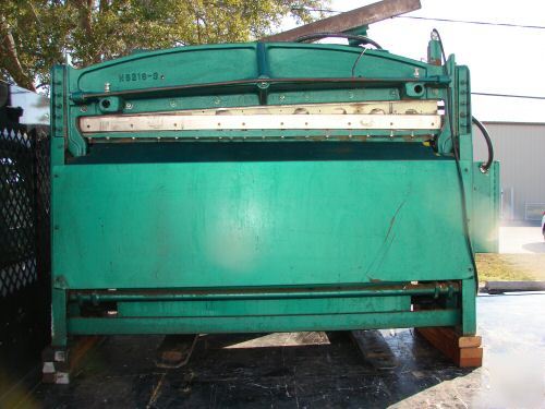 National hydraulic power sheet metal shear NH5216 