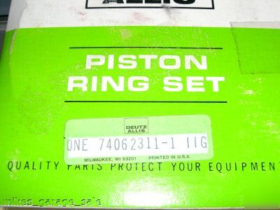 Piston ring sets 4PC lot deutz allis 74062311-1 nos obo