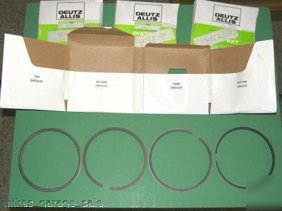 Piston ring sets 4PC lot deutz allis 74062311-1 nos obo