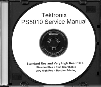 Tek PS5010 manual (285 pgs 121MB) in 2RES+A3+A4+extras 