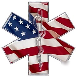 Emt ems mfr paramedic decal reflective 2