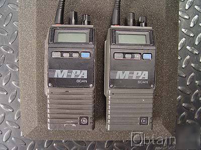 2 ea ge ericsson m-pa edacs scan uhf portable mpa