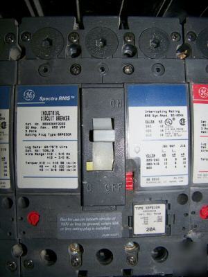 Ge spectra 30AMP 600V 3PH circuit breaker SEDA36AT0030