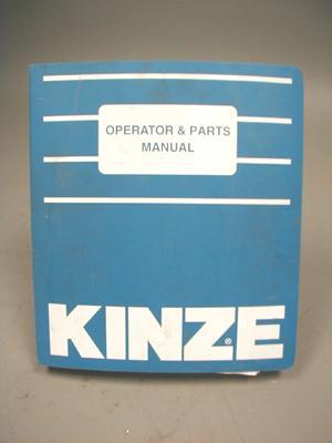 Kinze 3200 planter operator and parts manual