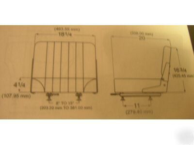 New S348 free shipping vinyl forklift seat universal