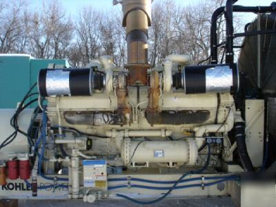 1600KW kohler / detroit diesel generator - mfg. 1997