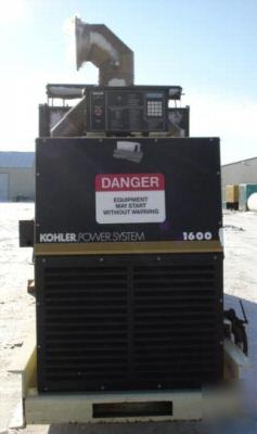 1600KW kohler / detroit diesel generator - mfg. 1997