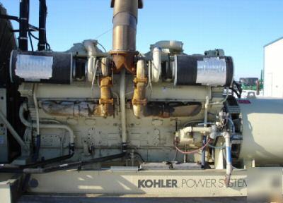 1600KW kohler / detroit diesel generator - mfg. 1997