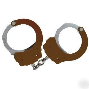 Asp police brown tactical chain handcuffs & cuff key