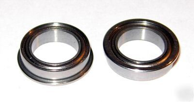 (10) F6700-zz flanged bearings, 6700, 10 x 15 mm,abec-3