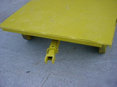 Double steer trailer for material handling,shop cart