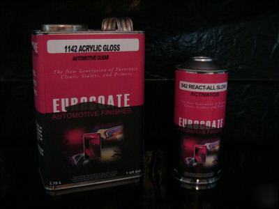 Eurocoate auto paint 2K slow clear coat $69.95