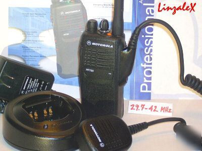 Motorola HT750 lowband ht radio 29.7-42 mhz split mint+