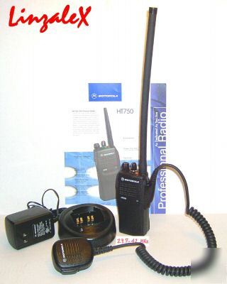 Motorola HT750 lowband ht radio 29.7-42 mhz split mint+