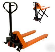 Pallet truck scissor lift, hi - lift pallet jack