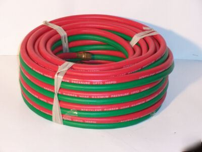 50 ft. oxygen and acetylene twin welding hose