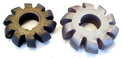 Lot of 2 hss convex milling cutters ~ 5/8