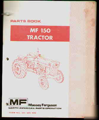 Massey-ferguson mf 150 tractor parts book catalog