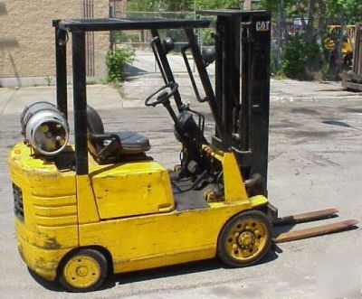 Used caterpillar GC25 4,000 lb lpg propane forklift