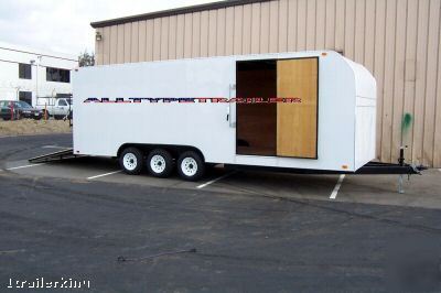 Motorcycle atv car hauler utility 20' enclosed trailer 