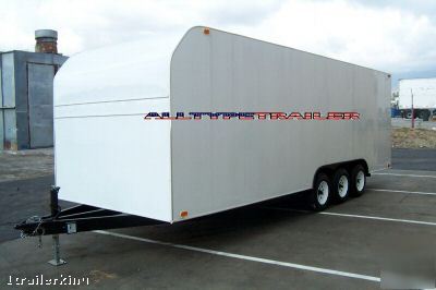 Motorcycle atv car hauler utility 20' enclosed trailer 