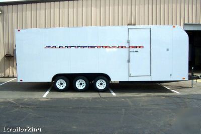 Motorcycle atv car hauler utility 20' enclosed trailer 