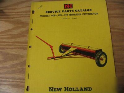 New holland 408 410 412 fertilizer dist,parts catalog
