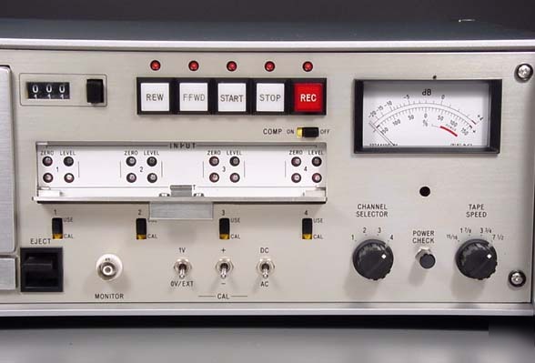 New portable teac 4CH data instrumentation recorder acc