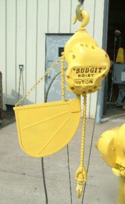 Budgit 1/2 ton electric chain hoist crane 220V 3 phase