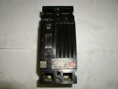 Ge teb circuit breaker TEB122030 2 pole 30 amp