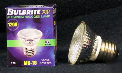 Mr-16 halogen flood fmw/E26 120V 35W screw in bulb