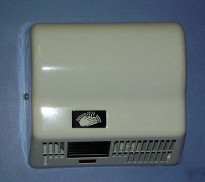 New automatic restroom hand dryer 120V metal white 