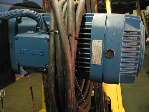 New hoist, cable, 7.5 ton, mannesmann-demag, 