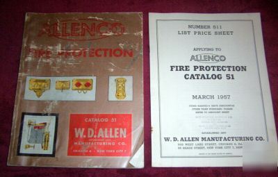 Rare 1957 allenco fire protection catalog 51