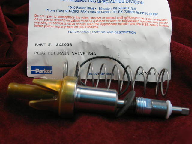 202038 parker plug kit main valve S4A 1