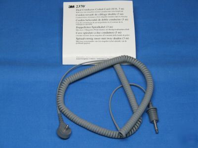 3M # 2370 ~ dual conductor coiled cord (10 ft, 3 m) 