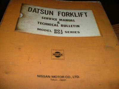 Datsun forklift service & tech manual B01 - B02