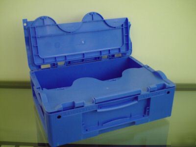 Top quality industrial blue lidded boxes - small